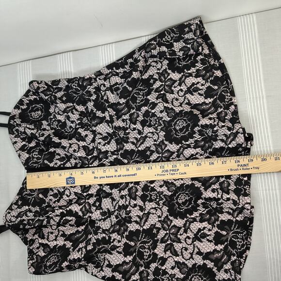 Torrid Corset Style Top Womens 1 or 14/16 or 1X‎ Black & Light Pink Goth Fairy - Picture 12 of 12